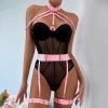 black-pink-bodysuit