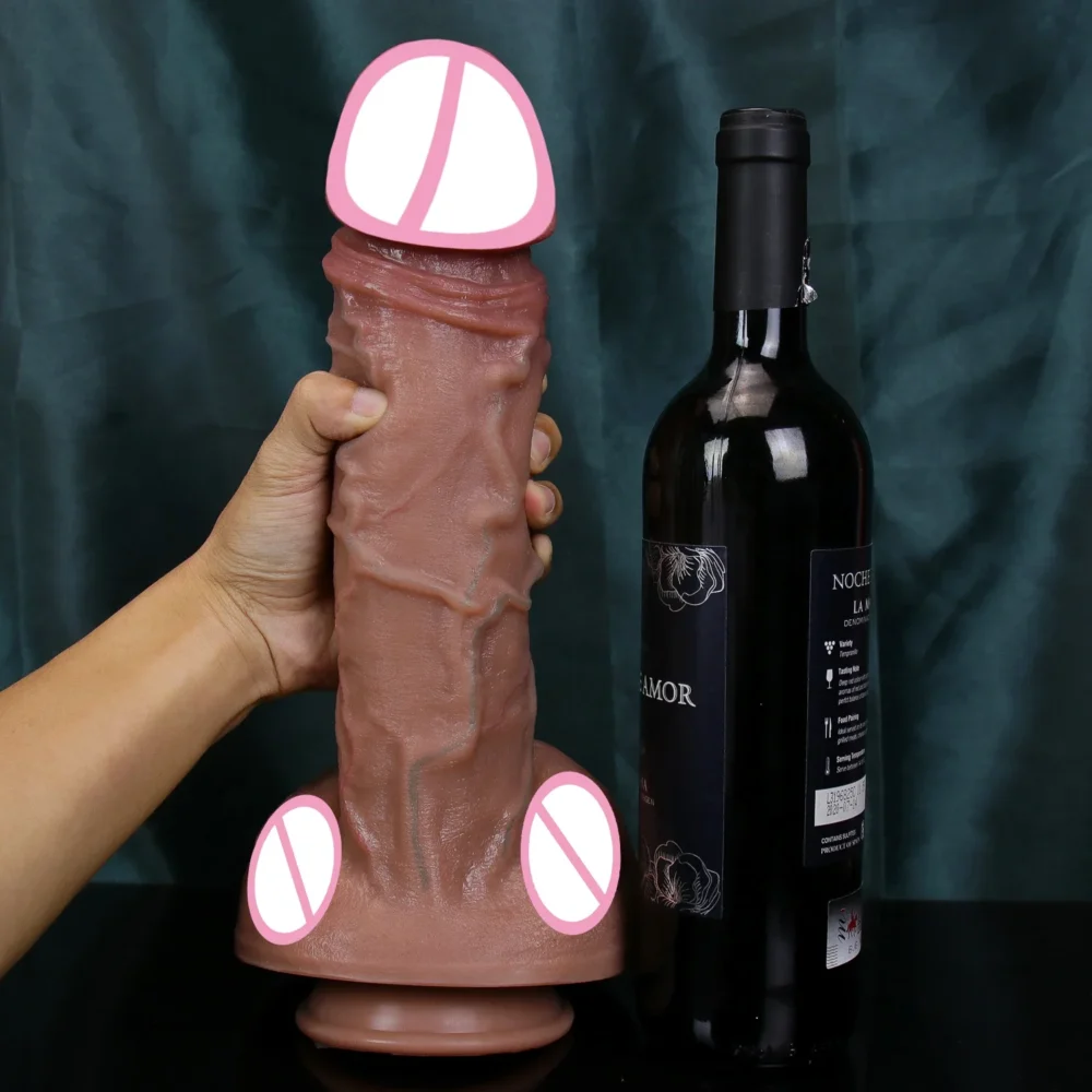 Realistic Skin Dildo with Veins for Women, Suction Cup Pleasure