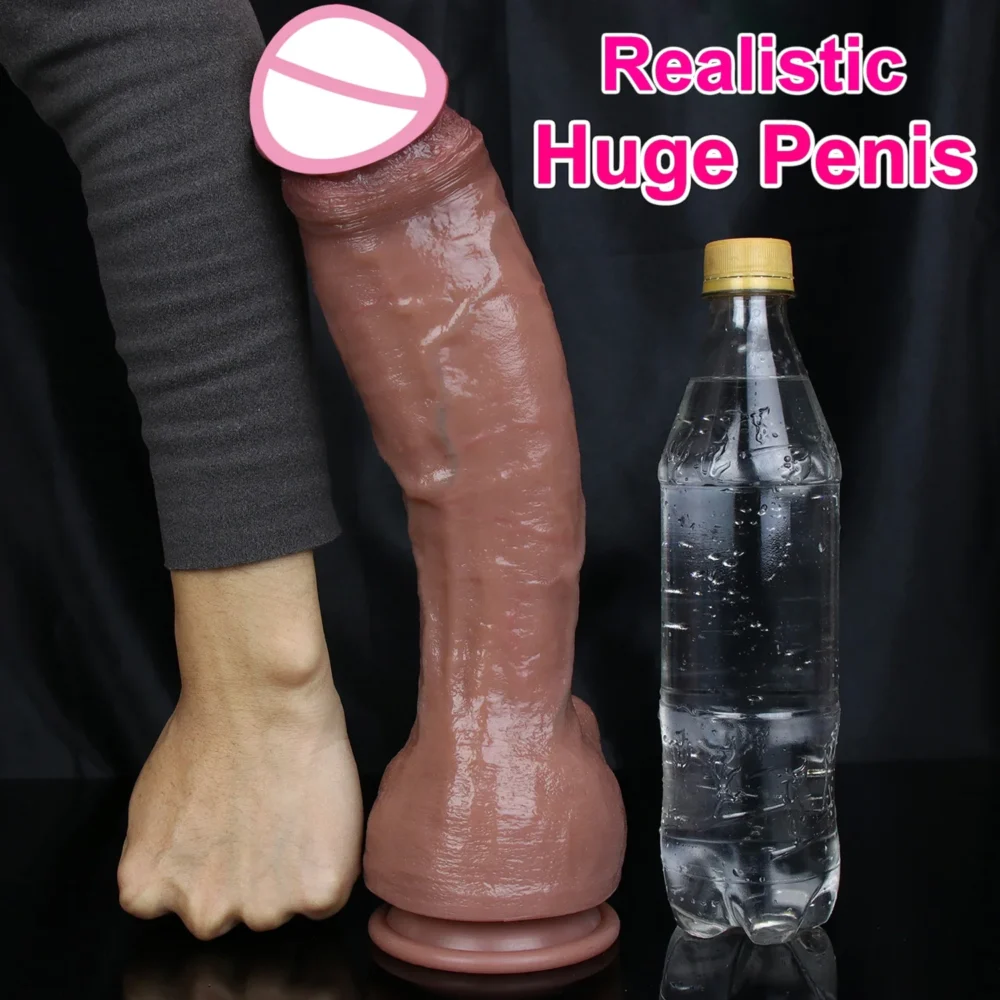 Realistic Man Dildo with Suction Cup for Anal and Vaginal Play