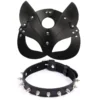 Leather Eye Mask and Collar